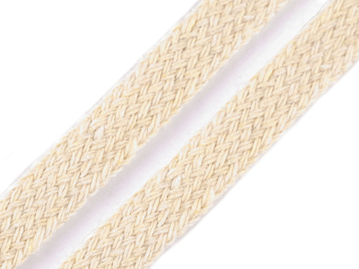 Flat Cotton Braided Garment String width 10 mm