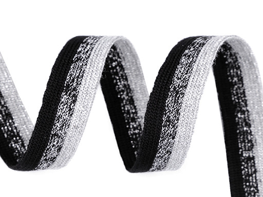 Trouser Side Stripe / Knit Tape with Lurex width 17 mm