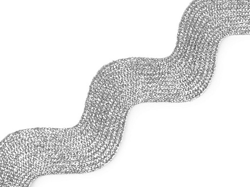 Prýmek / hadovka s lurexem šíře 25 mm široká