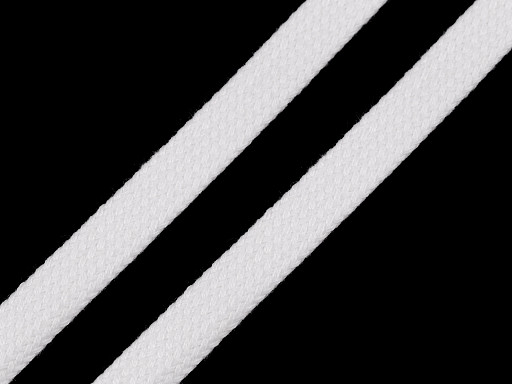 Sznurek / tunel bawełniany płaski szerokość 12 mm