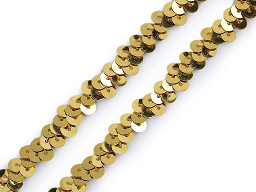 Galon elastic cu paiete 10 mm 