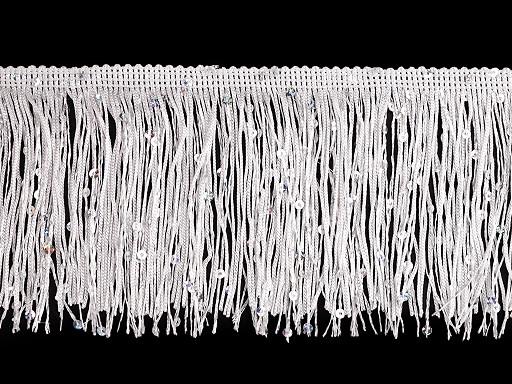 Fringes with sequins, width 10 cm 