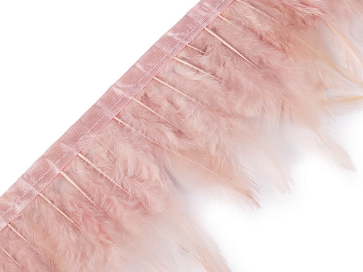 Pasamanería, plumas de gallo, ancho 7-11 cm