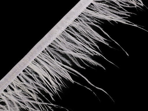 Trimming Braid - marabou feathers, 5-10 cm