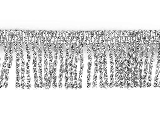 Frange torsadée avec lurex, largeur 50 mm