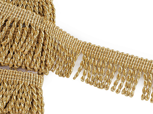 Frędzle lureksowe skręcane szerokość 50 mm 