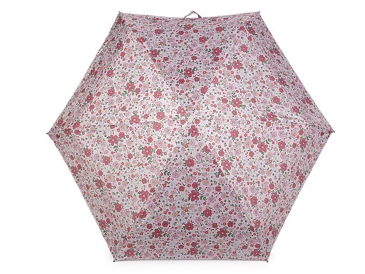 Dámský mini skládací deštník květy