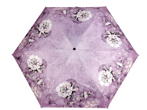 Dámský mini skládací deštník květy