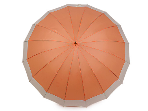 Velký rodinný deštník s dřevěnou rukojetí