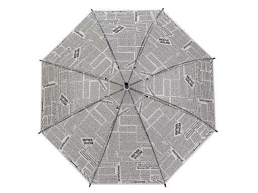 Dámsky / dievčenský vystreľovací dáždnik noviny