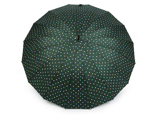 Velký rodinný deštník s puntíky