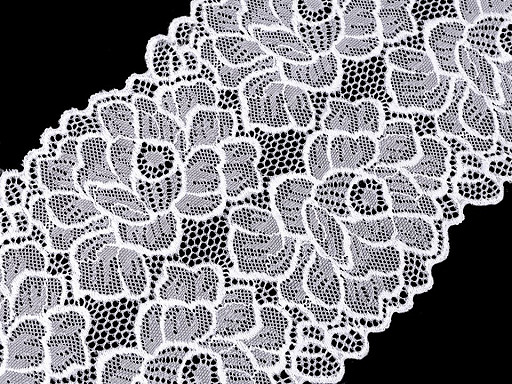 Elastische Spitze / Einsatz / Tischläufer Breite 15,5 cm
