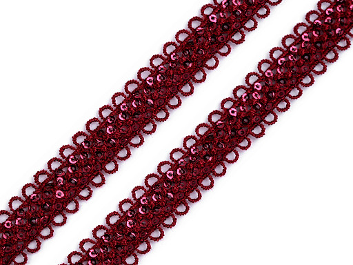 Guipure Lace Trim with Sequins width 13 mm