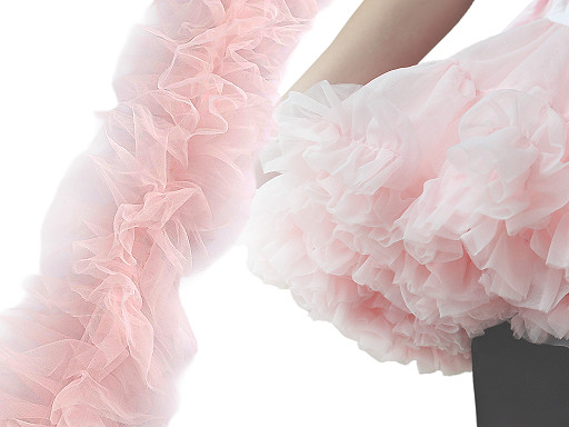 Taśma z falbanką do wyrobu spódniczek Tutu szerokość 11 cm 