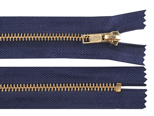 Kovový zip No 5 délka 12 cm (jeansový)