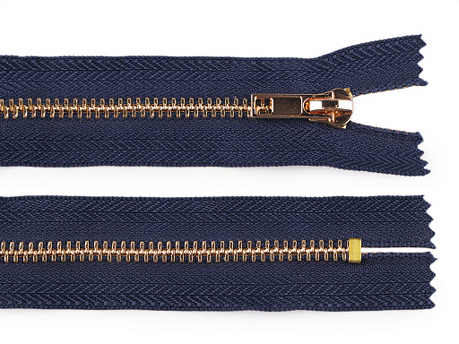 Kovový zip No 5 délka 14 cm (jeansový)