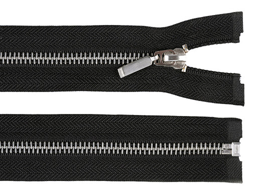 Metal / Brass Zipper width 6 mm length 60 cm 
