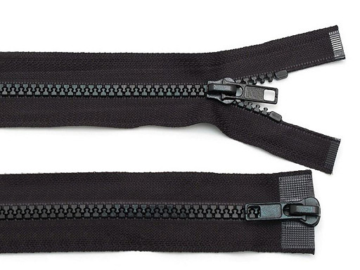 Two-Way Plastic Jacket Zipper 5 mm, 2 sliders length 80 cm