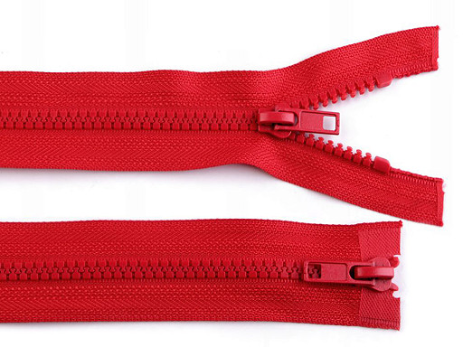 Two-Way Plastic Zipper No 5, open-end, 2 sliders, length 95 cm, jacket