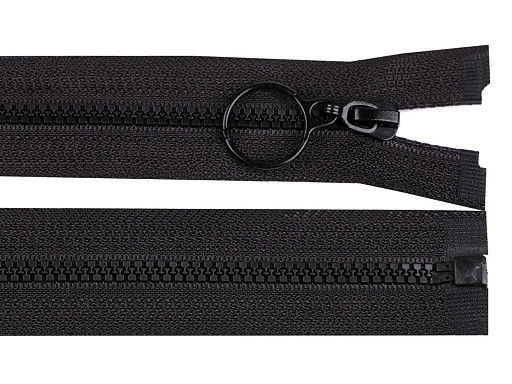 Plastic Zipper No 3 open-end with ring, length 30 cm