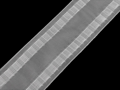 Záclonovka šíře 80 mm s poutky na kovové háčky