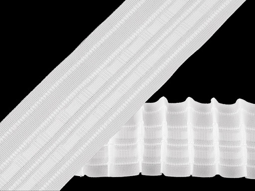 Záclonovka šíře 60 mm tužkové řasení