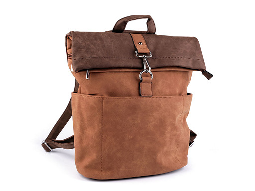 Dámský batoh / kabelka 2v1 z imitace broušené kůže 35x37 cm