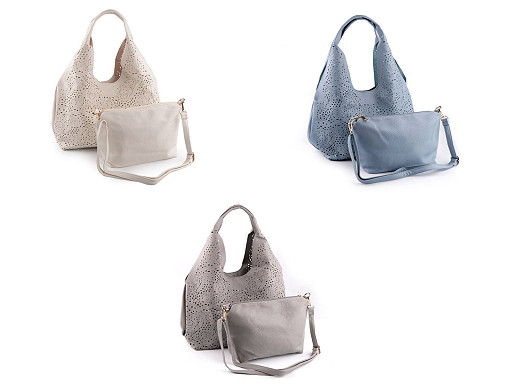 Bolso con patrón troquelado 2 en 1 43x26 cm