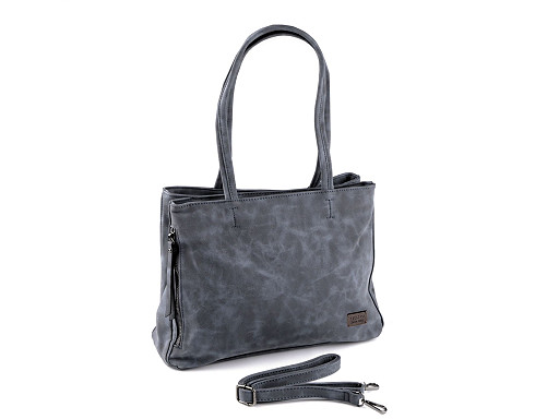 Handtasche aus Wildlederimitat, 38 x 27 cm