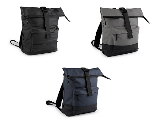 Water resistant rolling backpack 38x42 cm