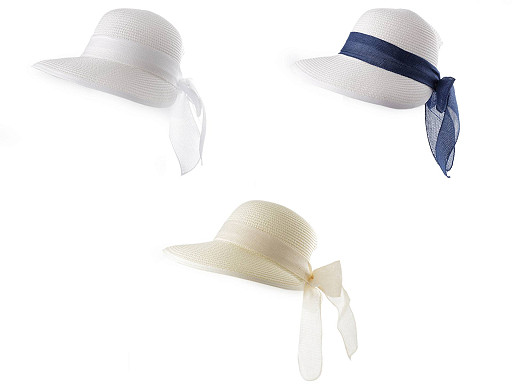 Sommerhut/Strohhut mit Schleife für Damen
