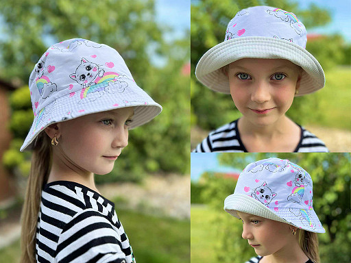 Cappello estivo da gatto, per ragazze
