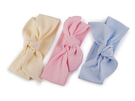 Opaska bawełniana dla niemowlaka - supełek 