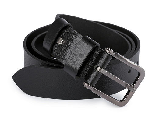 Pánský kožený pásek z buvolí kůže šíře 4 cm