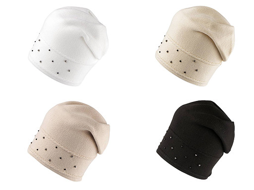 Dámska / dievčenská zimná čiapka s perlami Lamblook