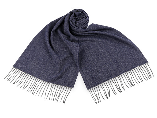 Pánská šála s třásněmi 35x175 cm Pánská šála s třásněmi 35x175 cm