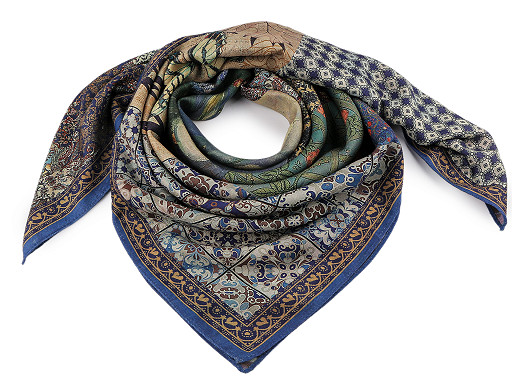 Double-sided scarf 90x90 cm