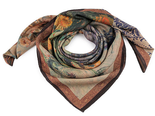 Bufanda de doble cara 90×90 cm