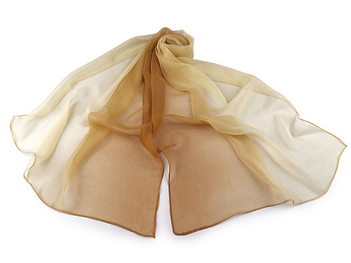 Letní šátek / šála ombré 50x155 cm