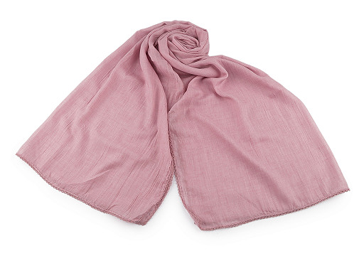 Pañuelo de verano tipo chal con ribete decorativo 70 x 160 cm