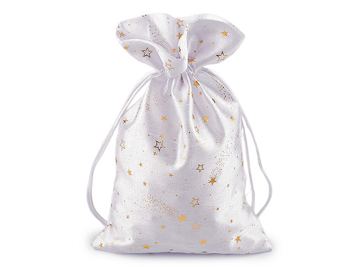 Vánoční dárkový pytlík hvězdy 20x30 cm