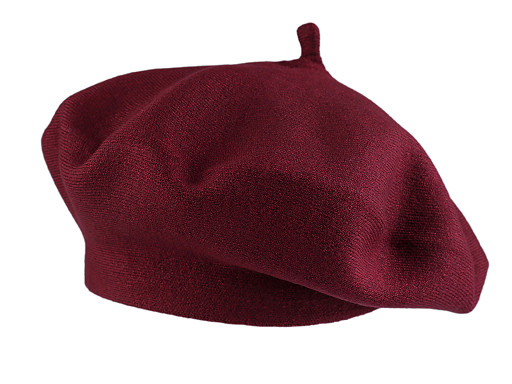 Beret damski włóczkowy
