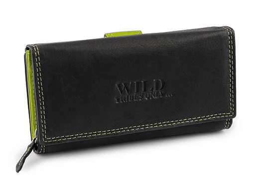 Dámská kožená peněženka 9,5x17 cm