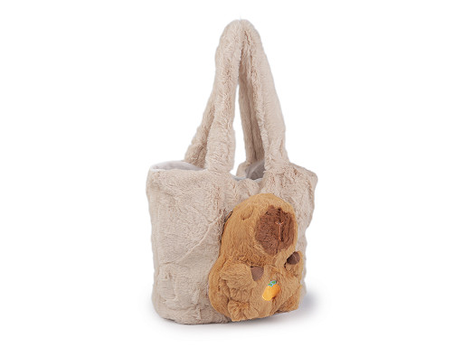 Borsa di pelliccia, Capibara, dimensioni: 33 x 26 cm