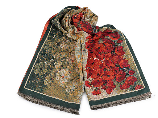 Téli sál / pléd rolytokkal 70x185 cm