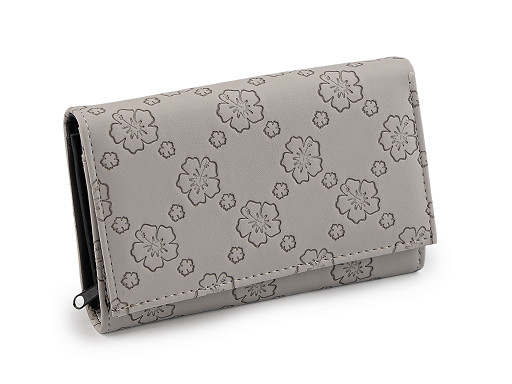 Dámská peněženka s květy 10x15 cm