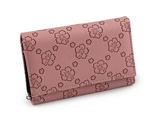 Dámska peňaženka s kvetmi 10x15 cm