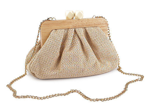 Kabelka - psaníčko s dřevěným rámečkem