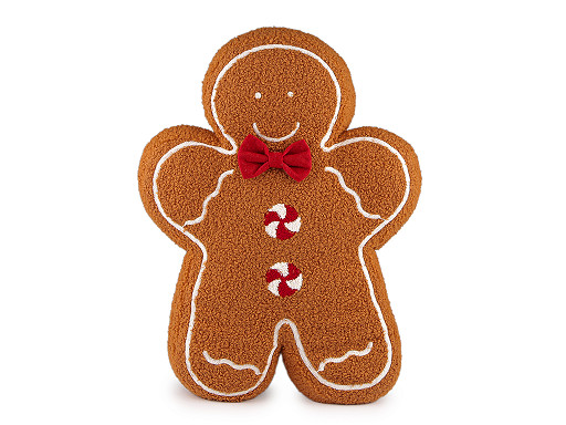 Christmas decorative pillow, gingerbread man Christmas decorative pillow, gingerbread man