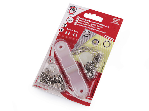 Broches de presión Roland Baby Ø10 mm, para tejidos finos